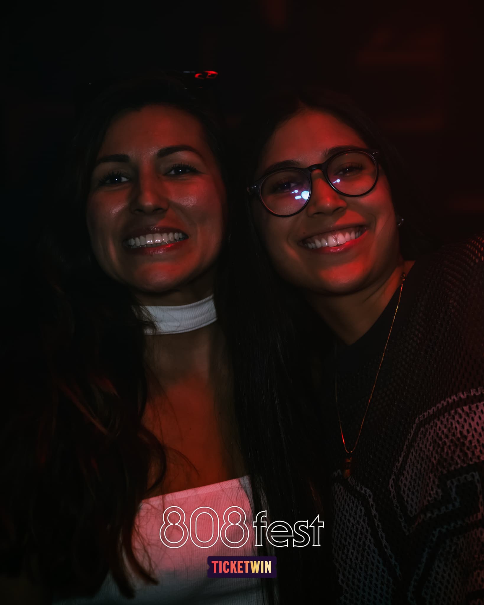 Two attendees at 808 Fest